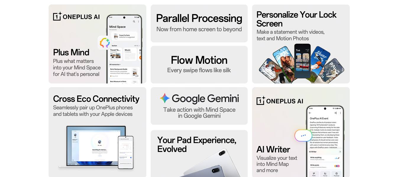 OnePlus OxygenOS 16 brings Gemini into your Mind Space
