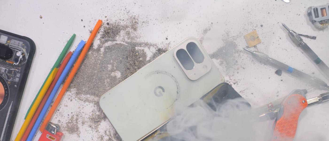 Googles Pixel 10 Pro Fold is the first to go up in smoke during a bend test JerryRigEverything says