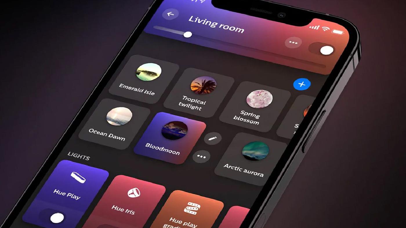 Philips Hue app now uses AR to preview how a smart lamp will light up a room