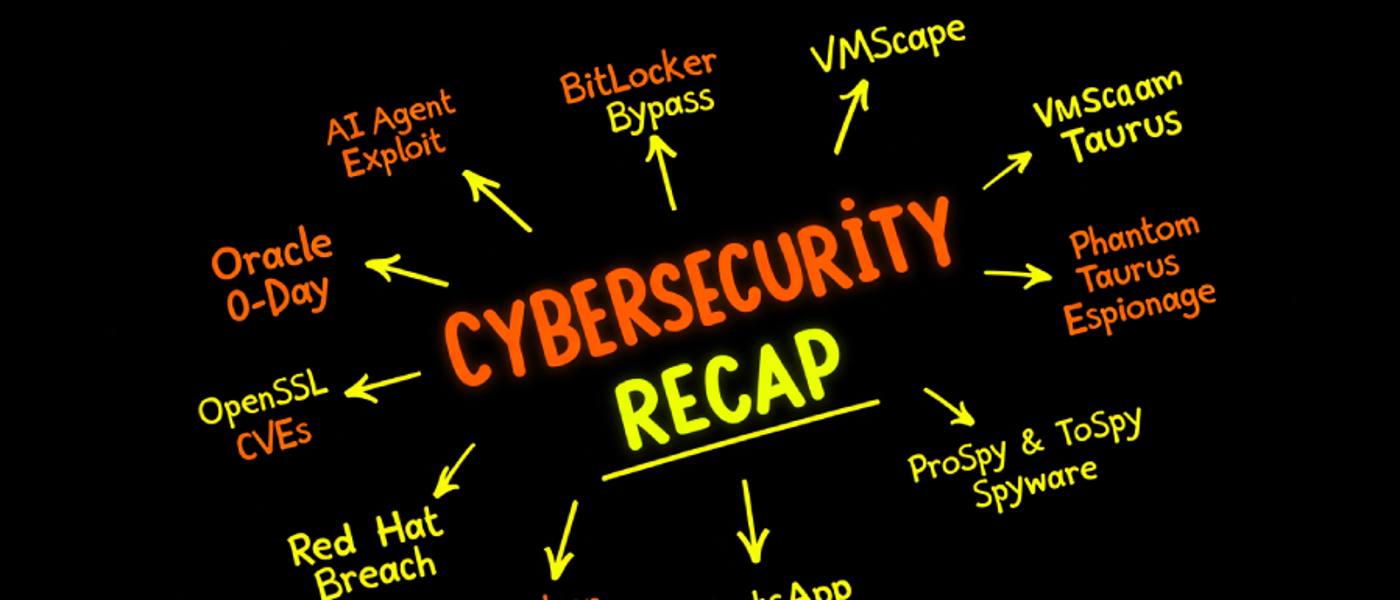 Weekly Recap Oracle 0-Day BitLocker Bypass VMScape WhatsApp Worm More